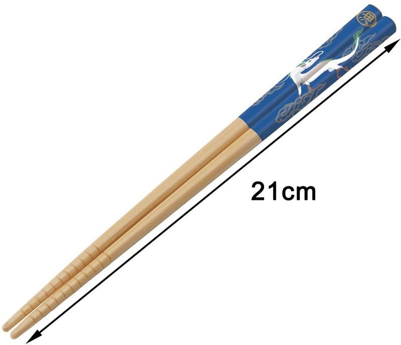 Skater Spirited Away Bamboo Chopstick -Anti-Slip Grip for Ease of Use - Authentic Japanese Design - Lightweight, Durable and Convenient - Haku - Image 3